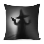 Halloween Horror Witch Print Pillow Cover
