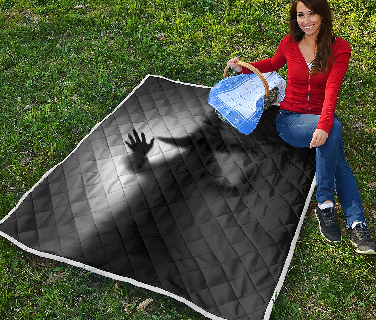 Halloween Horror Witch Print Quilt