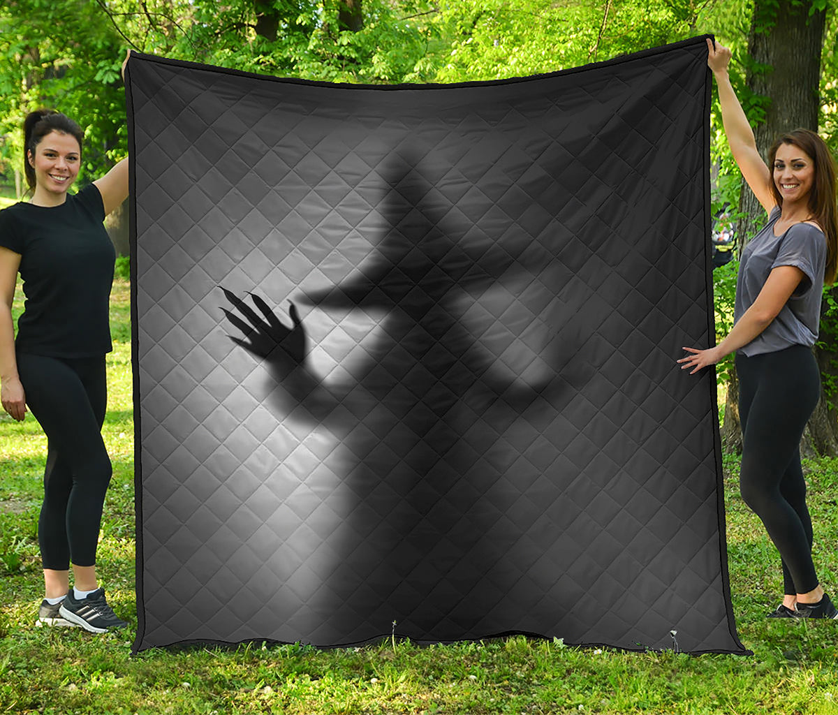 Halloween Horror Witch Print Quilt