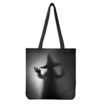 Halloween Horror Witch Print Tote Bag