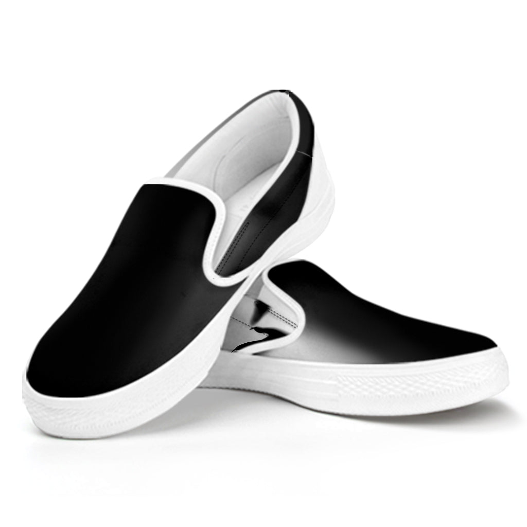 Halloween Horror Witch Print White Slip On Shoes