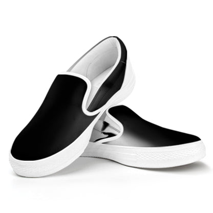 Halloween Horror Witch Print White Slip On Shoes
