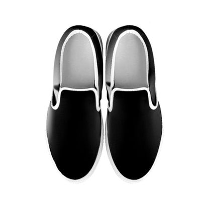 Halloween Horror Witch Print White Slip On Shoes