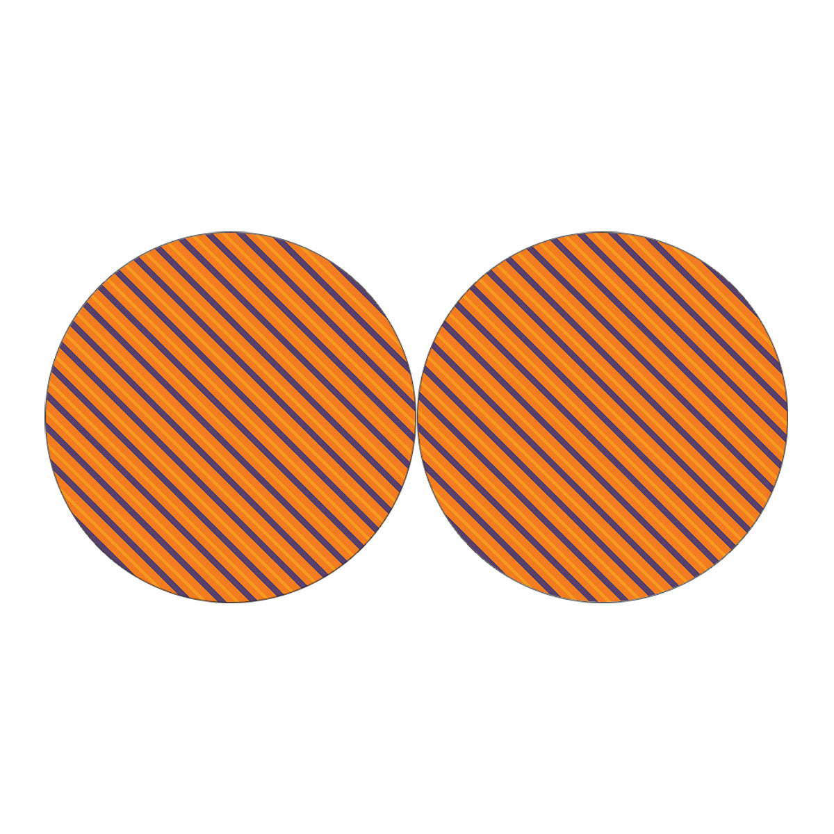Halloween Line Pattern Print Car Coasters