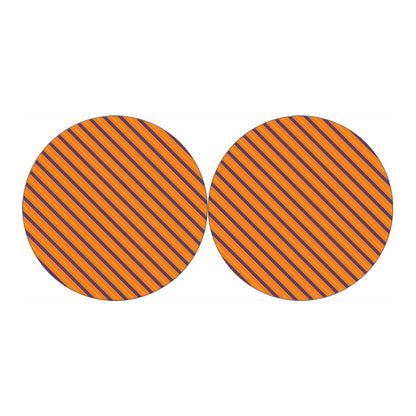Halloween Line Pattern Print Car Coasters