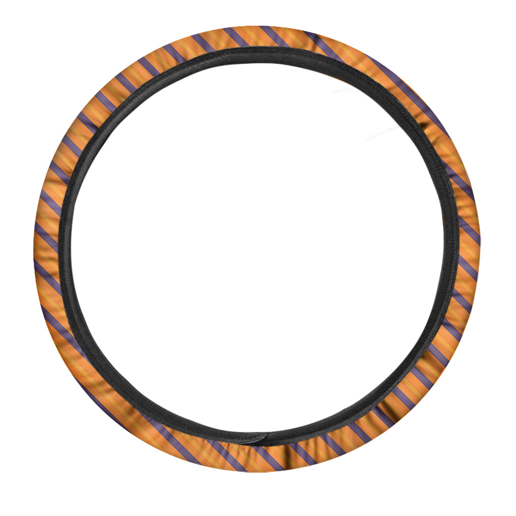 Halloween Line Pattern Print Car Steering Wheel Cover
