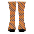 Halloween Line Pattern Print Crew Socks