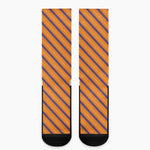Halloween Line Pattern Print Crew Socks