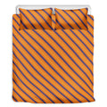 Halloween Line Pattern Print Duvet Cover Bedding Set