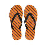 Halloween Line Pattern Print Flip Flops