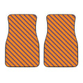 Halloween Line Pattern Print Front Car Floor Mats