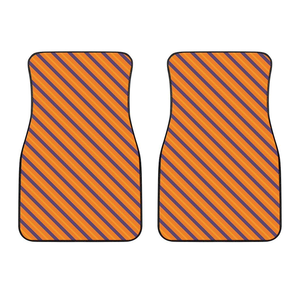 Halloween Line Pattern Print Front Car Floor Mats