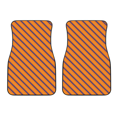 Halloween Line Pattern Print Front Car Floor Mats