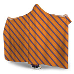 Halloween Line Pattern Print Hooded Blanket