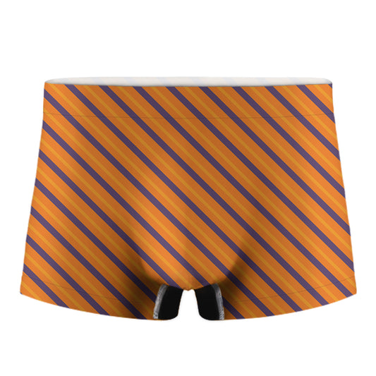 Halloween Line Pattern Print Men's Boxer Briefs