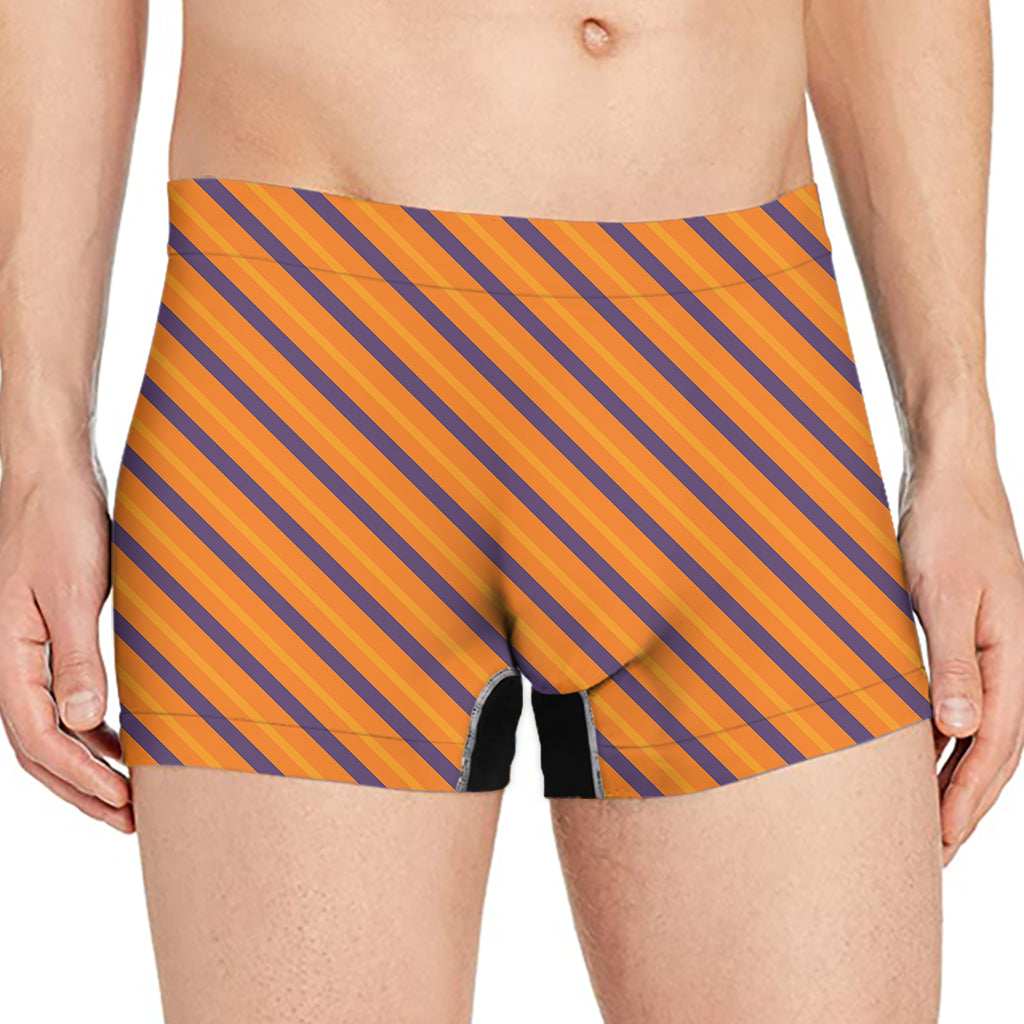 Halloween Line Pattern Print Men's Boxer Briefs