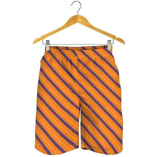 Halloween Line Pattern Print Men's Shorts