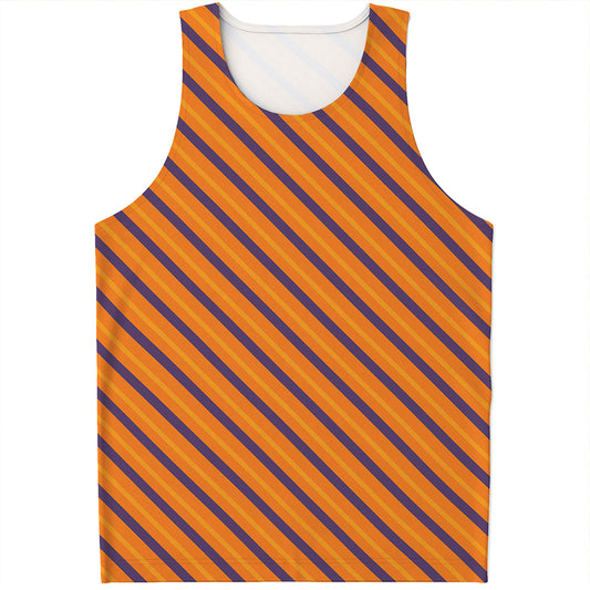 Halloween Line Pattern Print Men's Tank Top