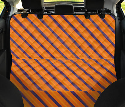 Halloween Line Pattern Print Pet Car Back Seat Cover