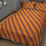 Halloween Line Pattern Print Quilt Bed Set