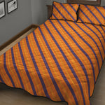 Halloween Line Pattern Print Quilt Bed Set