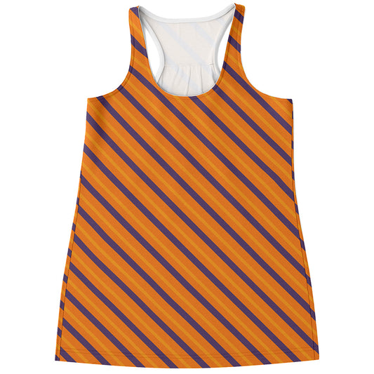 Halloween Line Pattern Print Women's Racerback Tank Top