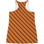 Halloween Line Pattern Print Women's Racerback Tank Top