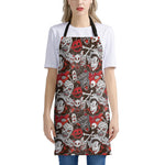 Halloween Monsters Pattern Print Apron