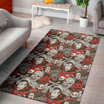 Halloween Monsters Pattern Print Area Rug