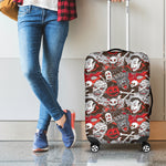 Halloween Monsters Pattern Print Luggage Cover