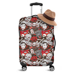 Halloween Monsters Pattern Print Luggage Cover