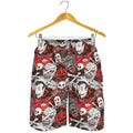 Halloween Monsters Pattern Print Men's Shorts