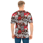 Halloween Monsters Pattern Print Men's T-Shirt