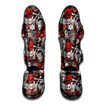 Halloween Monsters Pattern Print Muay Thai Shin Guard