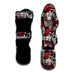 Halloween Monsters Pattern Print Muay Thai Shin Guard