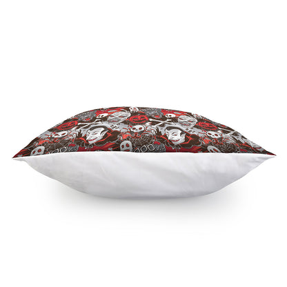 Halloween Monsters Pattern Print Pillow Cover