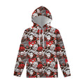 Halloween Monsters Pattern Print Pullover Hoodie