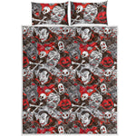 Halloween Monsters Pattern Print Quilt Bed Set