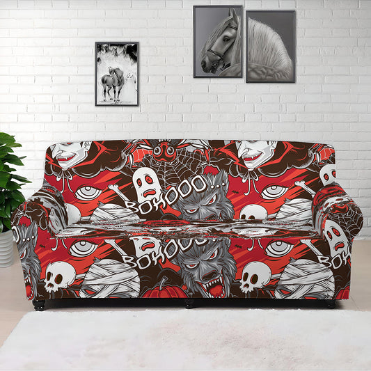 Halloween Monsters Pattern Print Sofa Cover