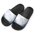 Halloween Moonlight Print Black Slide Sandals