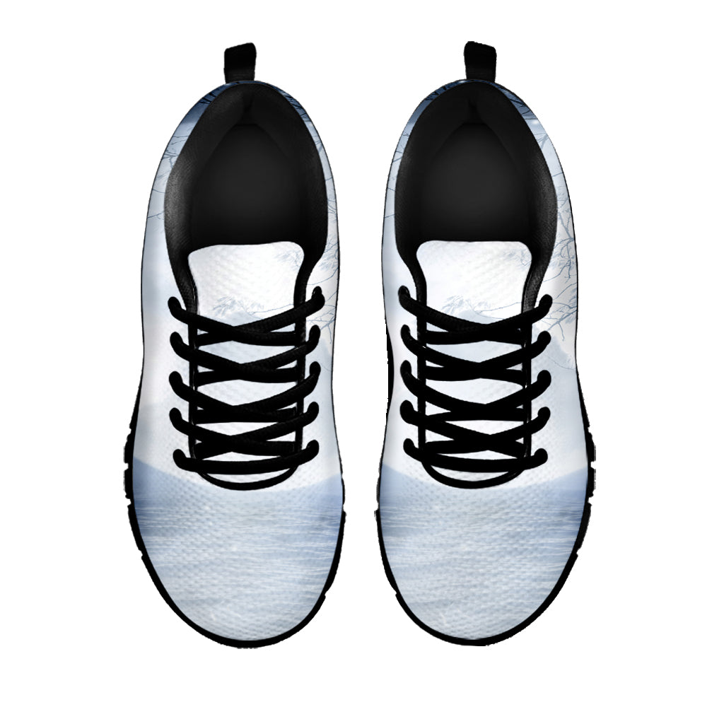 Halloween Moonlight Print Black Sneakers