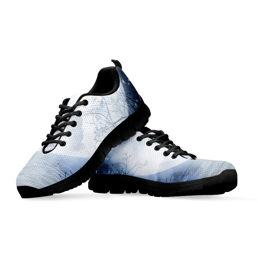 Halloween Moonlight Print Black Sneakers