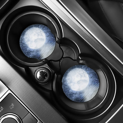 Halloween Moonlight Print Car Coasters