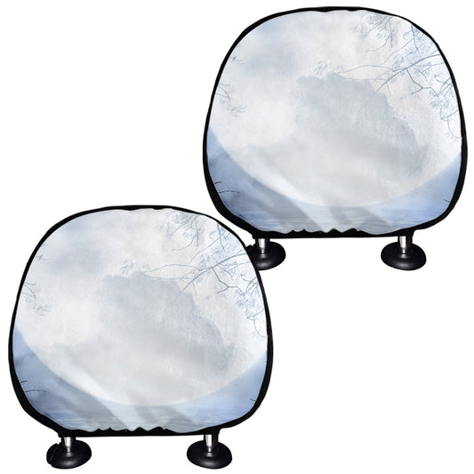 Halloween Moonlight Print Car Headrest Covers
