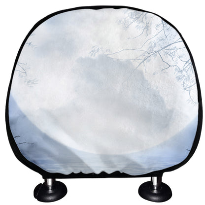 Halloween Moonlight Print Car Headrest Covers
