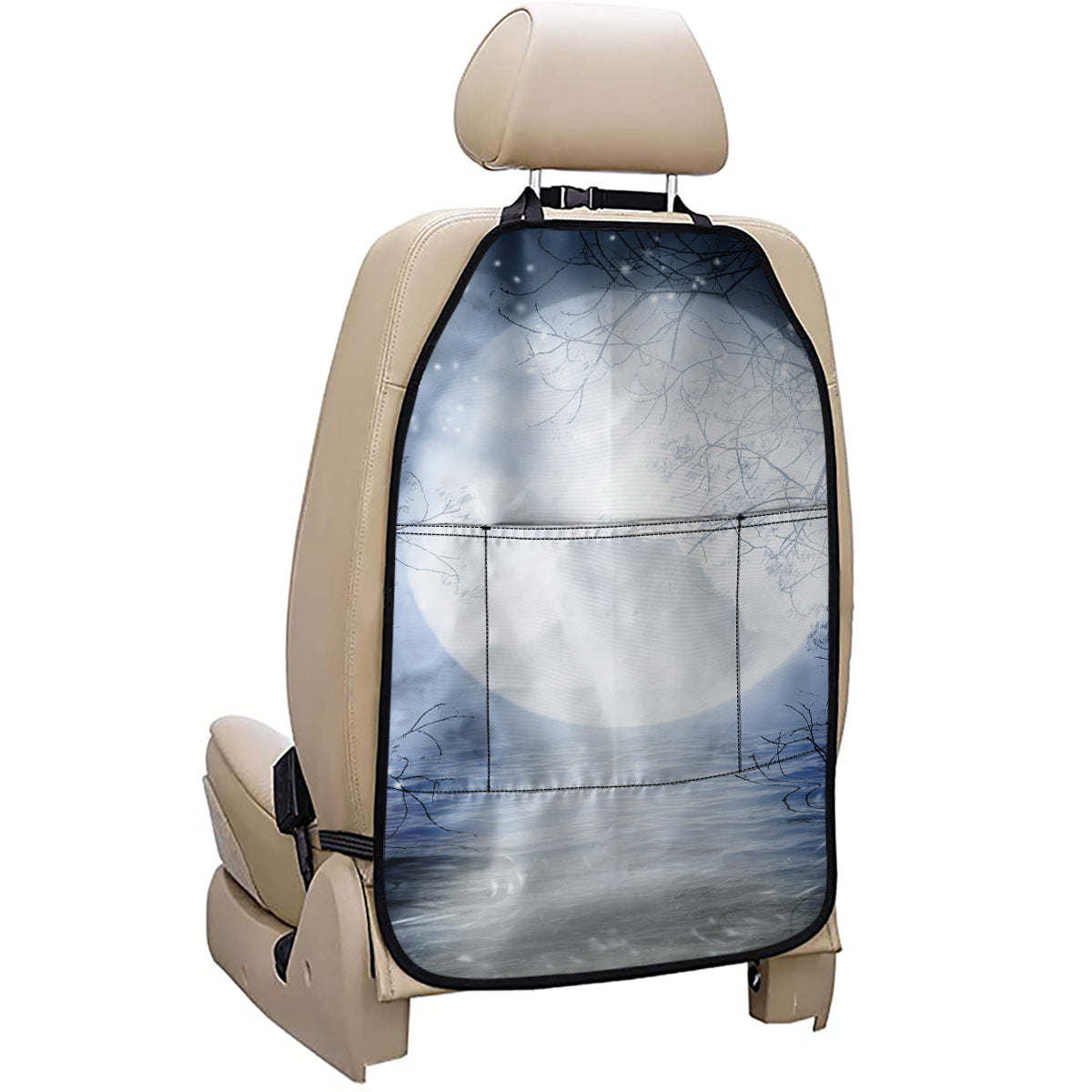 Halloween Moonlight Print Car Seat Organizers