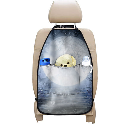 Halloween Moonlight Print Car Seat Organizers