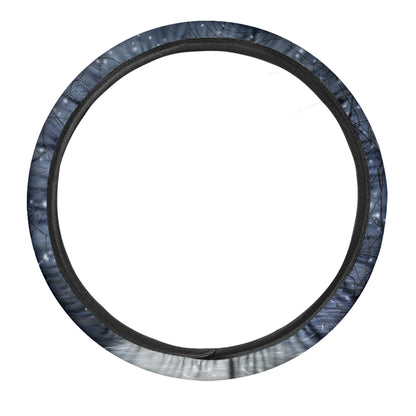 Halloween Moonlight Print Car Steering Wheel Cover