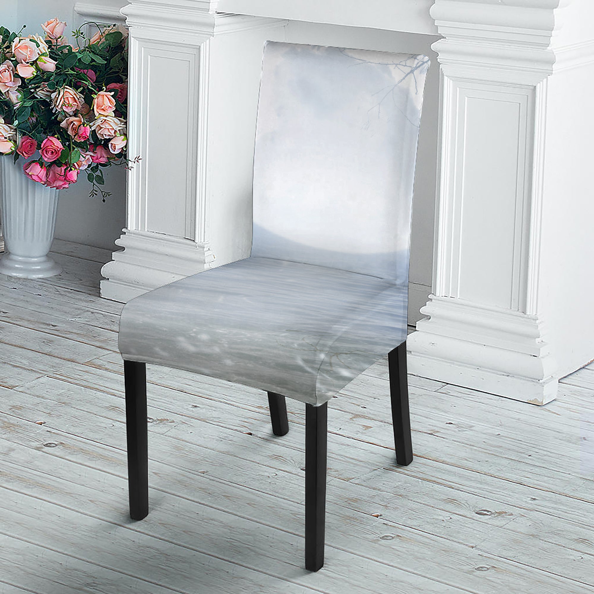 Halloween Moonlight Print Dining Chair Slipcover