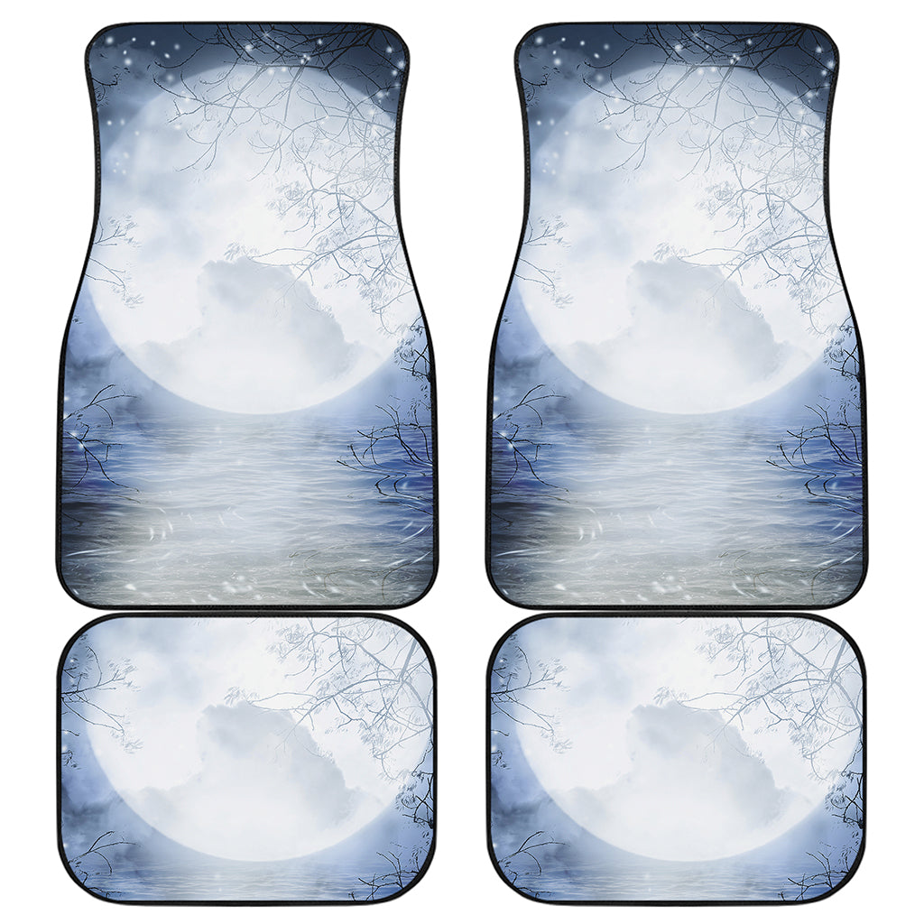 Halloween Moonlight Print Front and Back Car Floor Mats